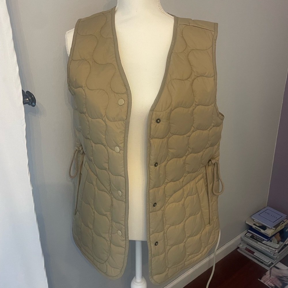 Madewell Primaloft Quilted Snap Button Vest Women’s Size S